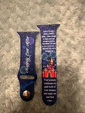 Navy Fireworks Castle Apple Watch Band - Happily Ever After